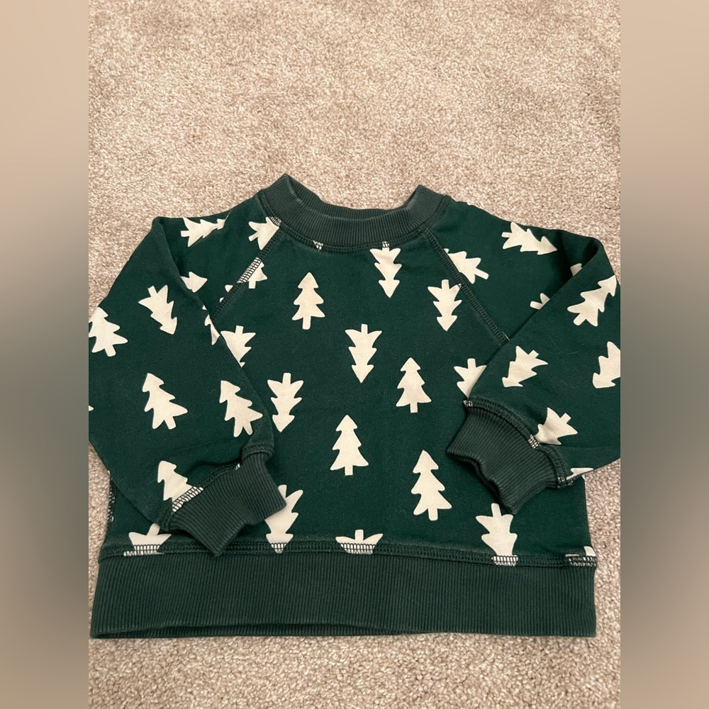 Green Tree Pattern Sweatshirt